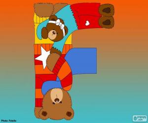 Puzzle Γράμμα F των αρκούδων